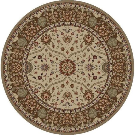 Concord Global Trading Concord Global 28327 7 ft. 10 in. x 9 ft. 10 in. Kashan Heriz - Ivory 28327